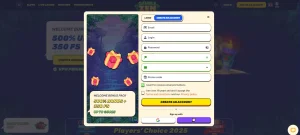 Current GambleZen registration screen with personal fields blank