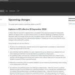 Gambling Commission upcoming changes page showing the 30 September 2026 financial limit implementation date